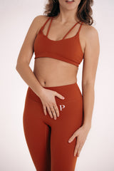 ESSENTIAL Adapt Fleck Sports Bra Orange