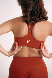ESSENTIAL Adapt Fleck Sports Bra Orange